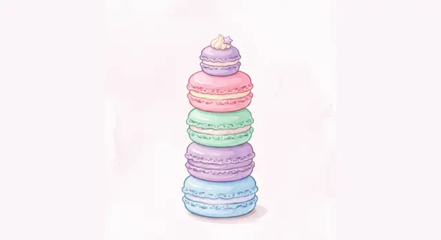 Pastel Macaron Tower