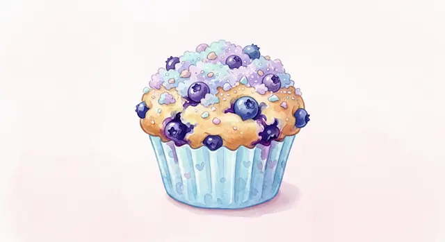 Blueberry Cloud Muffins